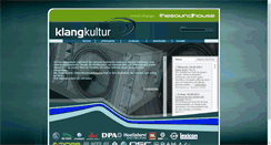 Desktop Screenshot of klangkultur.net