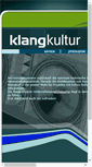 Mobile Screenshot of klangkultur.net